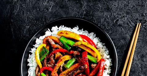 A delicious looking stir fry,