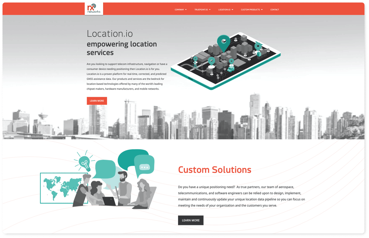 Rx Networks web design and development two