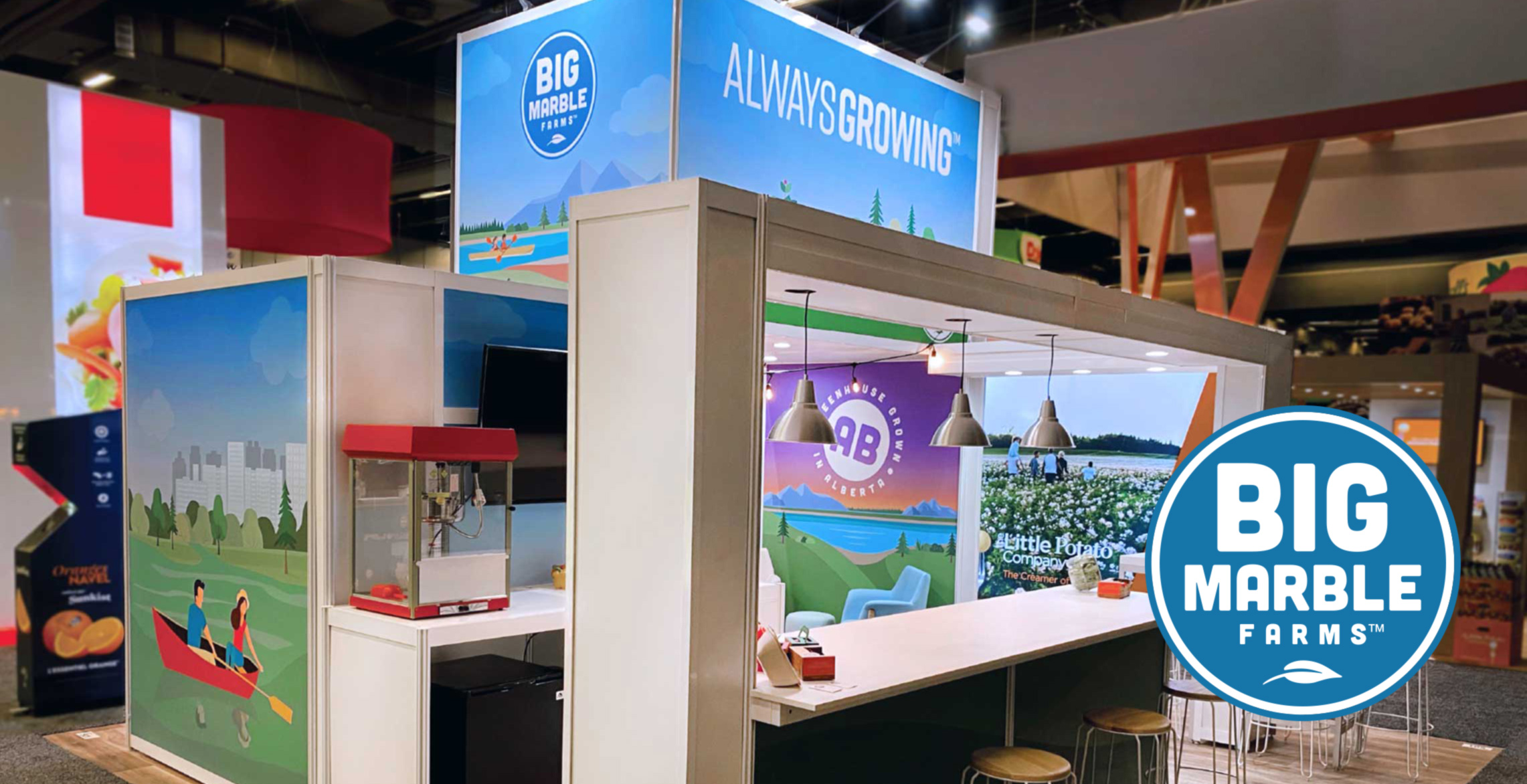 Big Marble Trade Show Booth