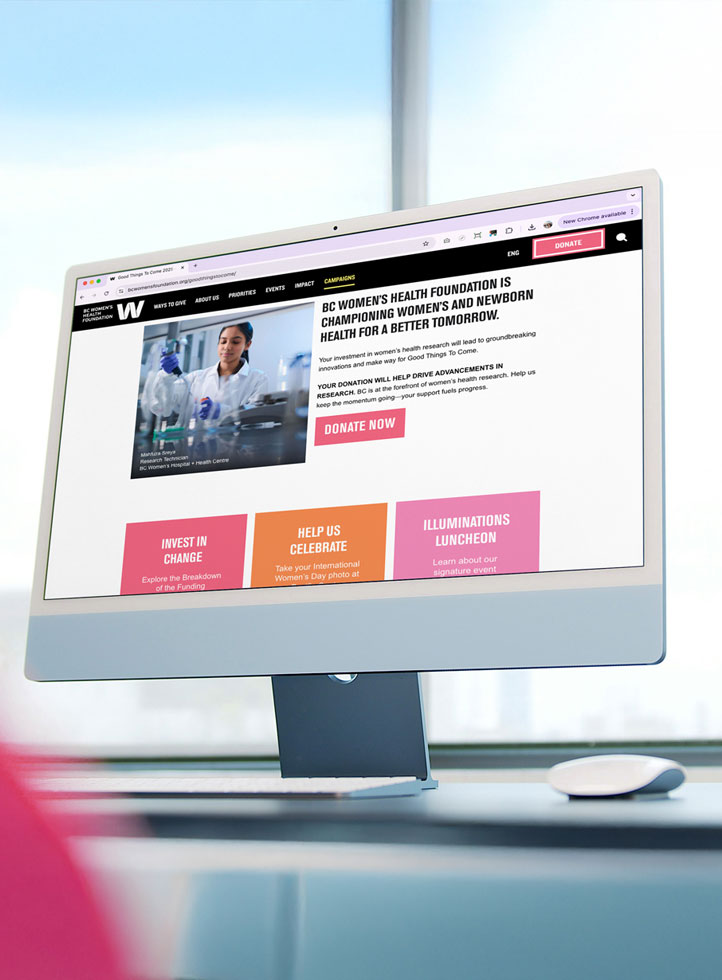 View of desktop computer