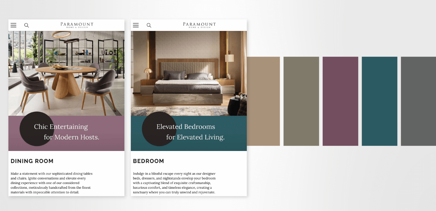 Colour Palette for website