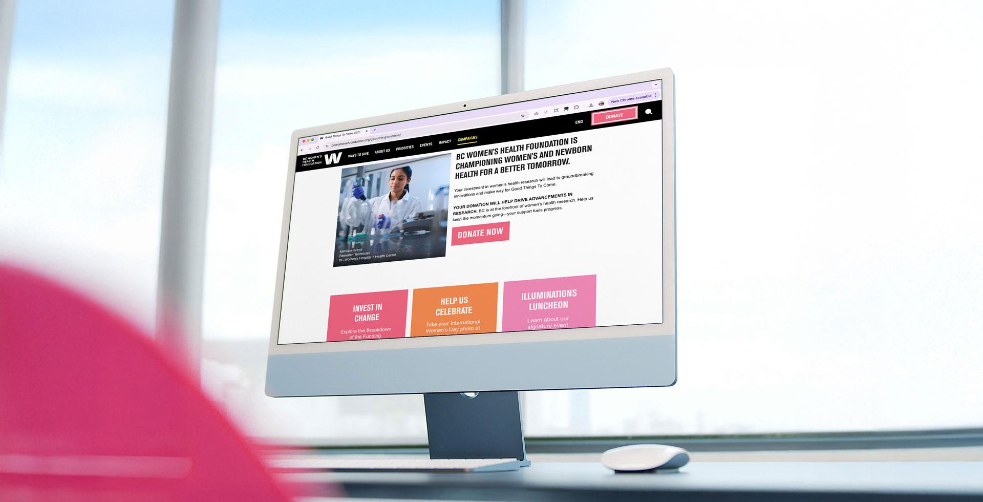 View of desktop computer